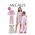 McCall Pattern Company M6831 Children's/Girls' Tops, Gowns, Short and Pants Sewing Template, Size CHJ