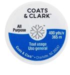 Coats & Clark Dual Duty All Purpose Sewing Thread 230A 400 Yards Each Spool 3 Pack Bundle with Bella's Crafts Needle Threaders (Navy)