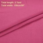 MECCANIXITY 12OZ Denim Fabric, 59 Inch Cotton Denim Material 2 Yard by The Yard for Sewing Quilting Clothes Fabric DIY Craft, Light Red