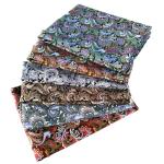 6 PCS Fat Quarters Fabric Bundles 18 inchx22 inch Cotton Quilting Fabric for Sewing Mask,Paisley Pattern