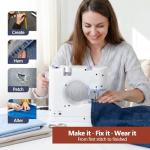 Portable Tabletop Beginner Mini Sewing Machine for Home Use, Compact & Easy-to-Use Sewing Machine for Quick Repairs, DIY Crafts & Alterations, Giftable Sewing Machine for Beginners, Kids & Adults