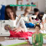 Sewing Machine for Beginners,16 Strings of Weaving Dreams,Double Needle Sewing Machine for Adults,Adjustable Sewing Speed,Suitable for Daily Sewing at Home (New).