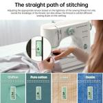 Sewing Machine for Beginners,16 Strings of Weaving Dreams,Double Needle Sewing Machine for Adults,Adjustable Sewing Speed,Suitable for Daily Sewing at Home (New).