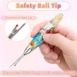 Reessy Seam Ripper Set, Small & Large Stitch Remover Tools with Resin Handles, Thread Pick Seam Cutter for Sewing, Stitch Removal, Alterations, Quilting & Crafts