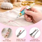 Reessy Seam Ripper Set, Small & Large Stitch Remover Tools with Resin Handles, Thread Pick Seam Cutter for Sewing, Stitch Removal, Alterations, Quilting & Crafts