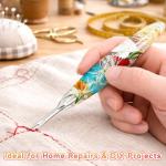 Reessy Seam Ripper Set, Small & Large Stitch Remover Tools with Resin Handles, Thread Pick Seam Cutter for Sewing, Stitch Removal, Alterations, Quilting & Crafts