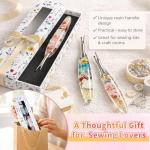 Reessy Seam Ripper Set, Small & Large Stitch Remover Tools with Resin Handles, Thread Pick Seam Cutter for Sewing, Stitch Removal, Alterations, Quilting & Crafts