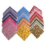 Quilting Fabric Squares, 42 Pack Cotton Craft Bundle, 5x5 Inch Pre-Cut Multicolor Floral Patterns for DIY Sewing, Patchwork and Crafting Projects