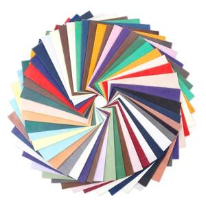 50pcs Quilt Squares Precut Fabric Scraps Cotton Fabric Squares for Crafts Sewing 4" x 4" Fabrics Sew Craft Precut Scrap for Quilting Sewing DIY Crafts Color Bundles Solid Multicolor