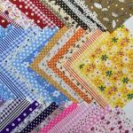 Quilting Fabric Squares, 42 Pack Cotton Craft Bundle, 5x5 Inch Pre-Cut Multicolor Floral Patterns for DIY Sewing, Patchwork and Crafting Projects