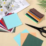 50pcs Quilt Squares Precut Fabric Scraps Cotton Fabric Squares for Crafts Sewing 4" x 4" Fabrics Sew Craft Precut Scrap for Quilting Sewing DIY Crafts Color Bundles Solid Multicolor