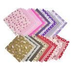 Quilting Fabric Squares, 42 Pack Cotton Craft Bundle, 5x5 Inch Pre-Cut Multicolor Floral Patterns for DIY Sewing, Patchwork and Crafting Projects