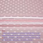 MaiMaiSuan 60’’ Wide Blush Pink Polka Dot Satin Jacquard Fabric by The Yard Soft Shiny Silky Satin Fabric for Sewing, DIY Crafts, Costumes,Decoration,Bridal Dress,3 Yards