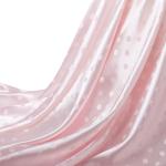 MaiMaiSuan 60’’ Wide Blush Pink Polka Dot Satin Jacquard Fabric by The Yard Soft Shiny Silky Satin Fabric for Sewing, DIY Crafts, Costumes,Decoration,Bridal Dress,3 Yards