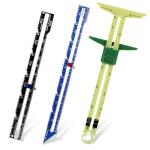 5-in-1 T-Shaped Seam Guide Ruler, 3 PCS Sewing Gauges, Seam Gauge for Sewings Measuring Tools Sliding Gauge Ruler, Sewing-Gauges with Sliding Marker for Knitting Crafting Sewing Beginner Supplies
