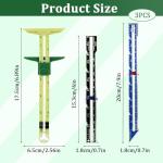 5-in-1 T-Shaped Seam Guide Ruler, 3 PCS Sewing Gauges, Seam Gauge for Sewings Measuring Tools Sliding Gauge Ruler, Sewing-Gauges with Sliding Marker for Knitting Crafting Sewing Beginner Supplies