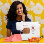 SINGER M1150 Portable Sewing Machine White – Accessories Included | 16 Stitches, Top Drop-in Bobbin, 4-Step Buttonhole, Free Arm, LED Light | Ideal Sewing Machine for Home Projects