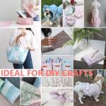 Grade Cotton Quilting Fabric Bundle, 100% Cotton Floral Print Patchwork Material for DIY Sewing, Cushions, Crafts, Machine Washable, Multi-Color Patterns (White Gray, 20 * 20'')