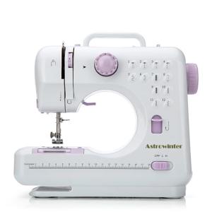 Mini Sewing Machine for Beginner by Astrowinter - Small Electric Sewing Machines with 2 Speed 12 Built-in Stitch Patterns AW-054-A10