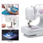 Mini Sewing Machine for Beginner by Astrowinter - Small Electric Sewing Machines with 2 Speed 12 Built-in Stitch Patterns AW-054-A10