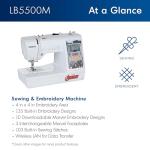 Brother LB5500M Marvel 2-in-1 Combo Sewing & Embroidery Machine, 4" x 4" Embroidery Area