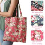 3 Pcs 36 x 62 Inch 3 Yards Wide Floral Cotton Fabric Rose Flowers Pattern Fabric Precut Print Quilting Romantic for Quilting,Sewing,Crafts,Home Decor(3 Models)