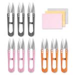 9 Pcs 4.1 Inch Sewing Scissors Thread Snips, High-Carbon Steel Yarn Snips, Thread Snippers, Sewing Snips Thread Cutter Scissors for Stitch, Knitting, Mini DIY Supplies, Crafts