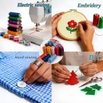 VIZOSHI Sewing Thread Kit with Prewound Bobbins, 72PCS 36 Colors Polyester Thread Set, 400 Yards per Spool, for Sewing Machine & Hand Sewing, Quilting, Embroidery, Repairs, DIY Crafts