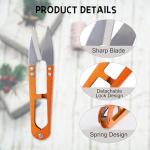 9 Pcs 4.1 Inch Sewing Scissors Thread Snips, High-Carbon Steel Yarn Snips, Thread Snippers, Sewing Snips Thread Cutter Scissors for Stitch, Knitting, Mini DIY Supplies, Crafts