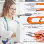 9 Pcs 4.1 Inch Sewing Scissors Thread Snips, High-Carbon Steel Yarn Snips, Thread Snippers, Sewing Snips Thread Cutter Scissors for Stitch, Knitting, Mini DIY Supplies, Crafts