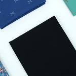 Master FAB -Black 100% Cotton Fabric by The Yard for Sewing DIY Crafting Fashion Design Washable Cloth Bundles Voile;Full Width cuttable39 x 55inches (100x140cm) (Black Solid)