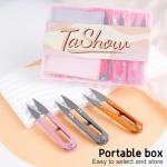 9 Pcs 4.1 Inch Sewing Scissors Thread Snips, High-Carbon Steel Yarn Snips, Thread Snippers, Sewing Snips Thread Cutter Scissors for Stitch, Knitting, Mini DIY Supplies, Crafts