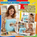 Sewing Machine - 2 Speed Electric Mini Sewing Machine for Beginner, Small Sewing Machine with Extension Table, Foot Pedal&Sewing Kits [Full Set], Portable Sewing Machine Best Gift for Kids & Adults