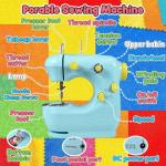 Sewing Machine - 2 Speed Electric Mini Sewing Machine for Beginner, Small Sewing Machine with Extension Table, Foot Pedal&Sewing Kits [Full Set], Portable Sewing Machine Best Gift for Kids & Adults