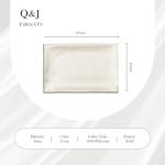 Q&J Fabric Co. Beige Satin Fabric by The Yard Soft Charmeuse Silky Cloth 55 INCH Width for DIY Sewing Crafts Wedding Dresses, Backdrops & Party Decor | Smooth, Shiny & Wrinkle-Resistant (1 Yard)