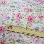 7Pcs 20" x 20" Cotton Fabric DIY Making Supplies Quilting Patchwork Fabric Fat Quarter Bundles DIY for Quilting Cotton Patchwork Cushions (Peony, 20" x 20")