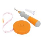 Fiskars Seam Ripper and Measuring Tape Set, Ergonomic Design, 5 ft Auto-Retract Tape for Sewing and Crafting