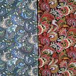 6 PCS Fat Quarters Fabric Bundles 18 inchx22 inch Cotton Quilting Fabric for Sewing Mask,Paisley Pattern