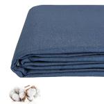 100% Cotton Denim Fabric by The Yard, 6.5oz & 10 oz Comfort Stretch Denim for Apparel, Jeans, Jackets, DIY Sewing (6.5oz-Blue, 1 Yard)
