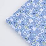 7Pcs 20" x 20" Cotton Fabric DIY Making Supplies Quilting Patchwork Fabric Fat Quarter Bundles DIY for Quilting Cotton Patchwork Cushions (Blue, 20" x 20")