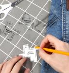 4Pcs Sewing Gauge, Multi-Inch Mini Seam Allowance Ruler Sewing Gauge for Measuring Aluminium & Acrylic Quilting Templates for Quilting (Acrylic Rulers Has Protective Film Please Tear It)