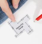 4Pcs Sewing Gauge, Multi-Inch Mini Seam Allowance Ruler Sewing Gauge for Measuring Aluminium & Acrylic Quilting Templates for Quilting (Acrylic Rulers Has Protective Film Please Tear It)