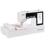 FLEURDENZ D492 Embroidery Machine with 4.5" x 7" Area for Beginners, Home DIY, Sewing & Embroidery Machine with Hoops, 180 Built-in Designs with USB Import, 7-Inch Touchscreen, Auto Threader & Cutter
