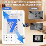 FLEURDENZ D492 Embroidery Machine with 4.5" x 7" Area for Beginners, Home DIY, Sewing & Embroidery Machine with Hoops, 180 Built-in Designs with USB Import, 7-Inch Touchscreen, Auto Threader & Cutter