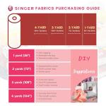 SINGER Fabrics, 100% Cotton, 2 Yard Precut
