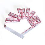 WIN TAPE Pink and White Cloth Bra Tape Measure, Easy to Measuring Cheast Circumference and Body (Inches)
