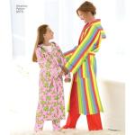 Simplicity Easy-to-Sew 3575 Bathrobe Sewing Pattern for Adults and Children, XS-L and XS-XL