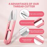 CZZXI 3PCS Thread Snips, High-Carbon Steel Thread Cutter, 4.25inch Yarn Scissors for Sewing, Quilting, Knitting, DIY, Jewelry Making, Bonsai Bud and Leaves Pruning.