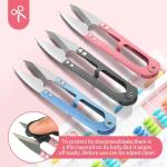 CZZXI 3PCS Thread Snips, High-Carbon Steel Thread Cutter, 4.25inch Yarn Scissors for Sewing, Quilting, Knitting, DIY, Jewelry Making, Bonsai Bud and Leaves Pruning.
