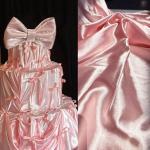 Satin Fabric by The Yard, Satin Fabric Silky & Shiny SmoothCloth Fabric Bridal Satin Fabric for Wedding Dress DIY Making Supplies Quilting Patchwork Clothing Sewing (Off White, 1 Yard)